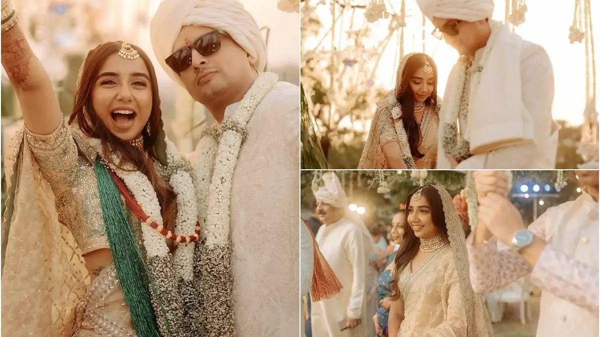 લગ્ન: પ્રાજક્તા કોહલી પેસ્ટલ લહેંગામાં દુલ્હન બની, નેપાળી બોયફ્રેન્ડ વૃષાંક ખાનલ સાથે લગ્ન કર્યા, જુઓ ફોટા