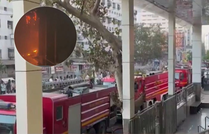 સુરતના શિવ શક્તિ ટેક્સટાઇલ માર્કેટમાં ફરી લાગેલી આગ કાબુમાં; 450 થી વધુ દુકાનો બળીને ખાખ