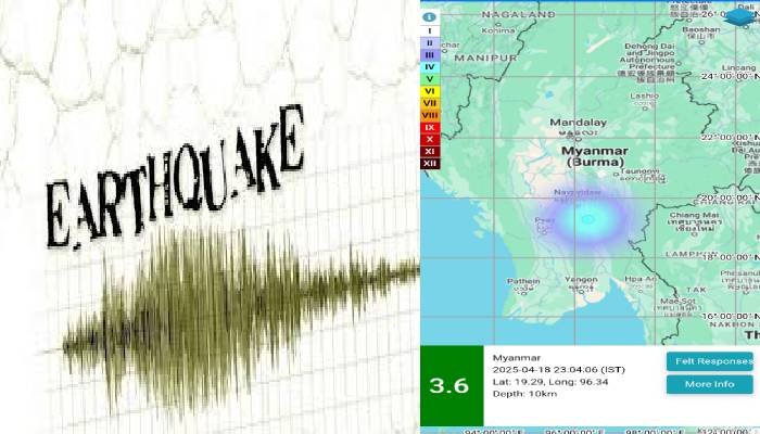 મ્યાનમારમાં ફરી ભૂકંપ, લોકોમાં ભયનો માહોલ