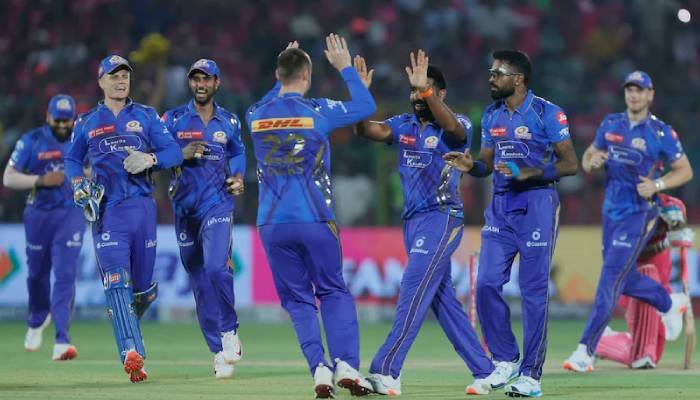 RR vs MI: મુંબઈએ રાજસ્થાનને 100 રનથી હરાવ્યું, પ્લેઓફની રેસમાંથી બહાર ગઈ રાજસ્થાનની ટીમ
