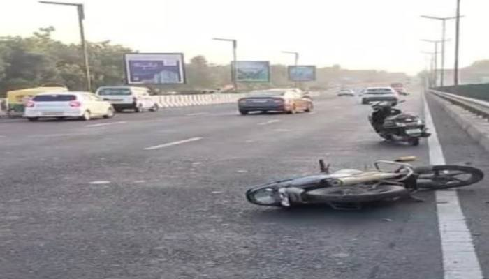 અમદાવાદ‑ગાંધીનગર હાઇવે પર બેફામ ડમ્પરની ટક્કર: એકનું મોત, એક ઈજાગ્રસ્ત