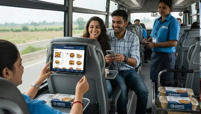 મુસાફરો માટે નવી સુવિધા: GSRTCની બસમાં હવે ઑનલાઇન ફૂડ ઓર્ડર કરી શકાશે