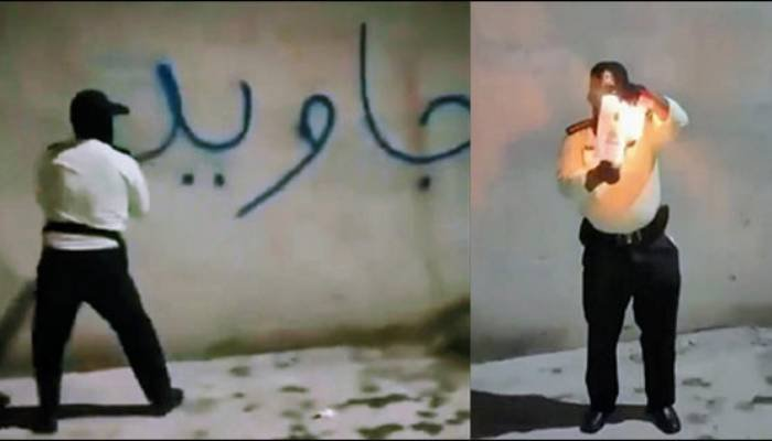 ઈરાનમાં આંતરિક વિદ્રોહ: પોલીસકર્મીએ સળગાવી સર્વોચ્ચ નેતાની તસવીર