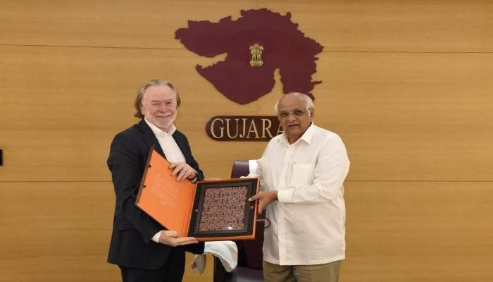 ઓસ્ટ્રેલિયન હાઈ કમિશનર શ્રીયુત ફિલીપ ગ્રીનની CM ભૂપેન્દ્ર પટેલ સાથે ગાંધીનગરમાં સૌજન્ય મુલાકાત