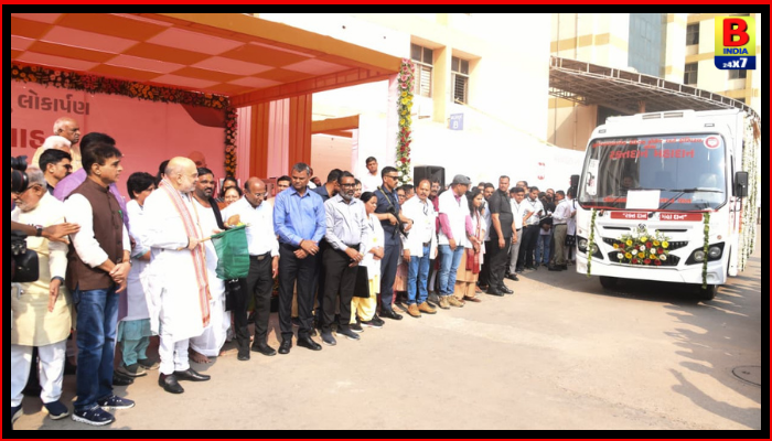 ગૃહ મંત્રી અમિત શાહના હસ્તે સોલા સિવિલમાં ‘મોબાઇલ બ્લડ કલેક્શન વાન’અને નિયોનેટલ વેન્ટિલેટરનું લોકાર્પણ