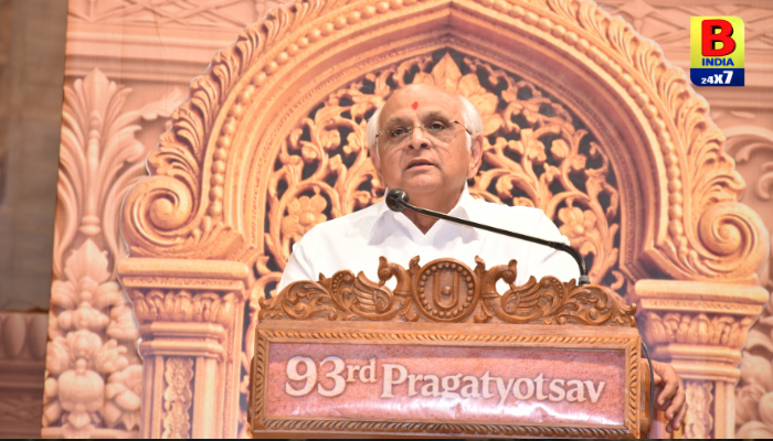 મુખ્યમંત્રી ભૂપેન્દ્ર પટેલની ઉપસ્થિતિમાં SMVS સંસ્થાના સ્થાપક પૂ. બાપજીનો ૯૩મો પ્રાગટ્ય મહોત્સવ યોજાયો