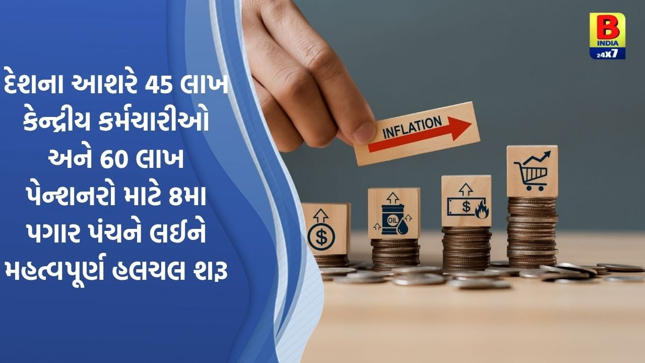 8મું પગાર પંચ: લઘુતમ પગાર ₹18,000થી ₹69,000 સુધી વધારાની શક્યતા, કર્મચારીઓમાં ખુશીનો માહોલ