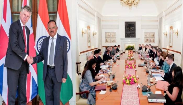 ભારત–યુકે સંબંધોમાં નવી ગતિ: અજીત ડોભાલ અને બ્રિટિશ NSA વચ્ચે મહત્વપૂર્ણ બેઠક