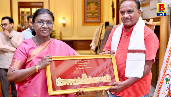 કવાંટના પદ્મશ્રી પરેશ રાઠવા રાષ્ટ્રપતિ ભવનમાં ફરી એકવાર સન્માનિત: પીઠોરા કલાએ રાષ્ટ્રીય સ્તરે ગુજરાતનું ગૌરવ વધાર્યું