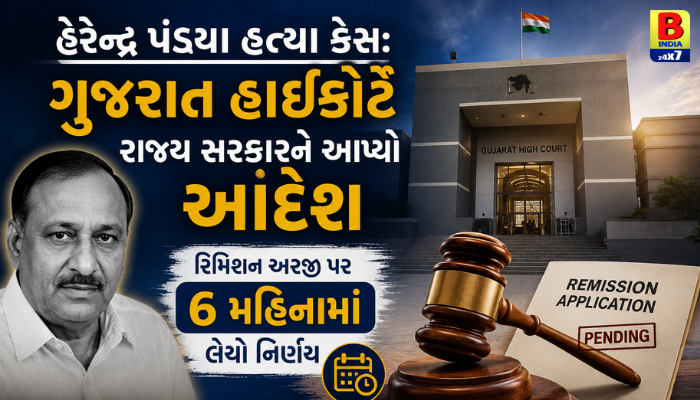 કોર્ટનો મોટો હુકમ: હરેન્દ્ર પંડ્યા હત્યા કેસના આરોપીની અરજી પર હવે 6 મહિનામાં થશે નિર્ણય.