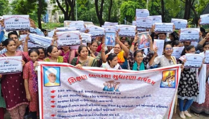 રાજ્યમાં શિક્ષકોનું આંદોલન જાહેર: 20 જૂન સુધી જિલ્લામાં ધરણા કાર્યક્રમો યોજાશે