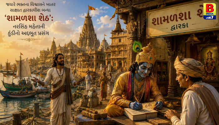 જ્યારે ભક્તના વિશ્વાસને ખાતર સાક્ષાત દ્વારકાધીશ બન્યા ‘શામળશા શેઠ’: નરસિંહ મહેતાની હુંડીનો અદભૂત પ્રસંગ