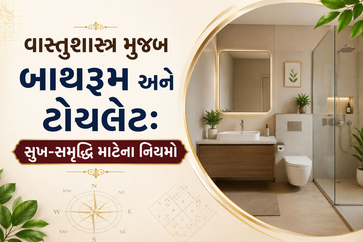 “વાસ્તુશાસ્ત્ર મુજબ બાથરૂમ અને ટોયલેટ: સુખ-સમૃદ્ધિ માટેના નિયમો”