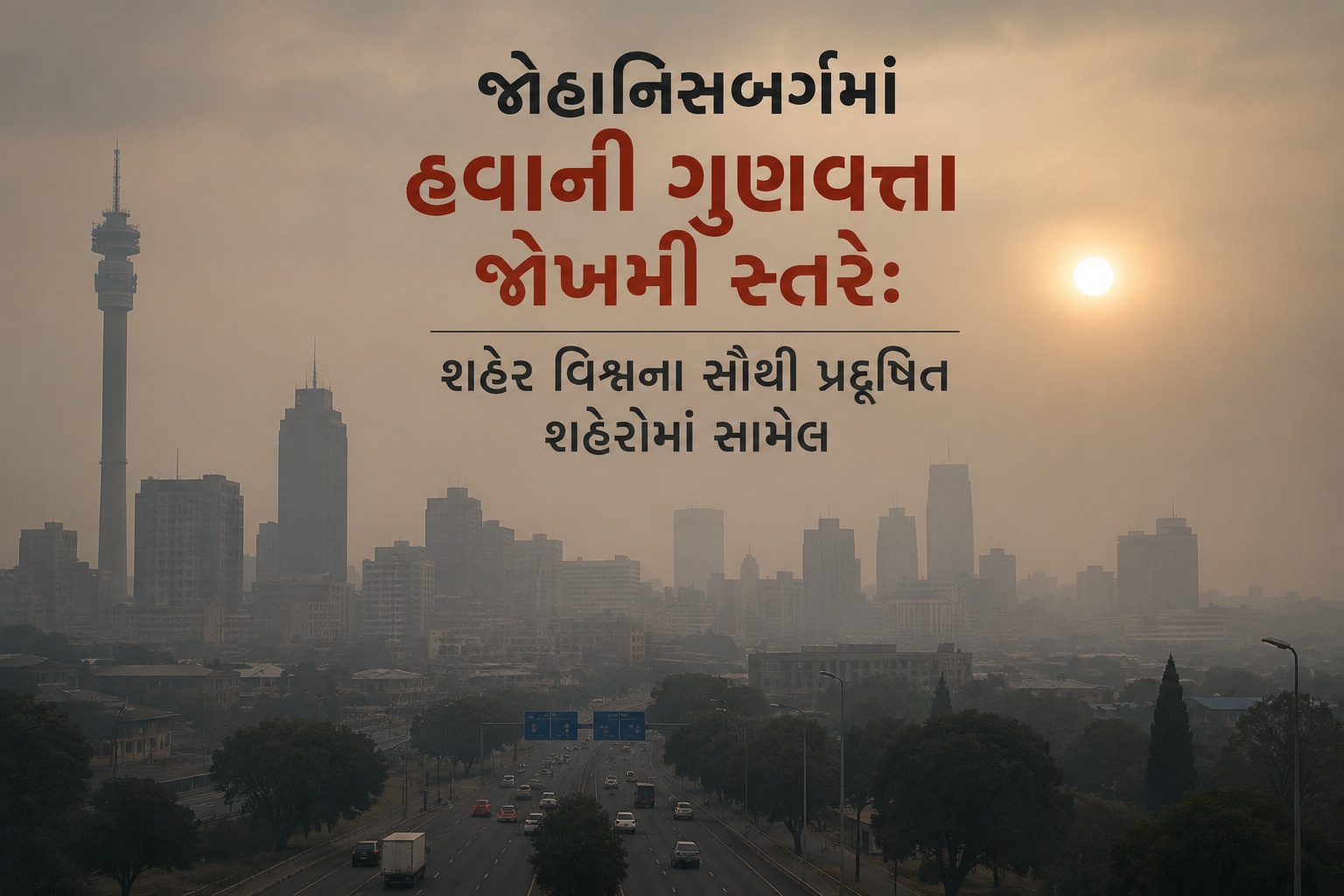 જોહાનિસબર્ગમાં હવાની ગુણવત્તા જોખમી સ્તરે: શહેર વિશ્વના સૌથી પ્રદૂષિત શહેરોમાં સામેલ