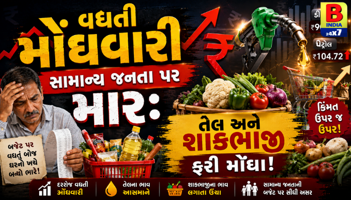 વધતી મોંઘવારી સામાન્ય જનતા પર માર: તેલ અને શાકભાજી ફરી મોંઘા!વધતી જતી ફુગાવાની કટોકટી: 2026 માં સામાન્ય લોકો પર 7 ગંભીર અસરો