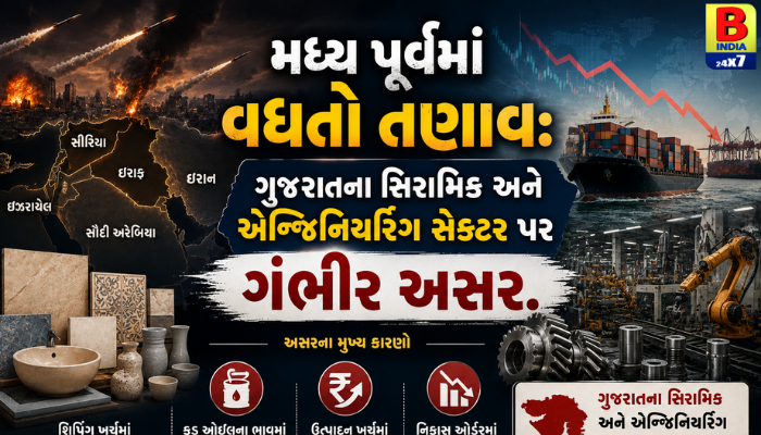 “મધ્ય પૂર્વમાં વધતો તણાવ: ગુજરાતના સિરામિક અને એન્જિનિયરિંગ સેક્ટર પર ગંભીર અસર.”
