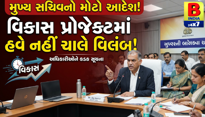 મુખ્ય સચિવનો મોટો આદેશ! વિકાસ પ્રોજેક્ટમાં હવે નહીં ચાલે વિલંબ