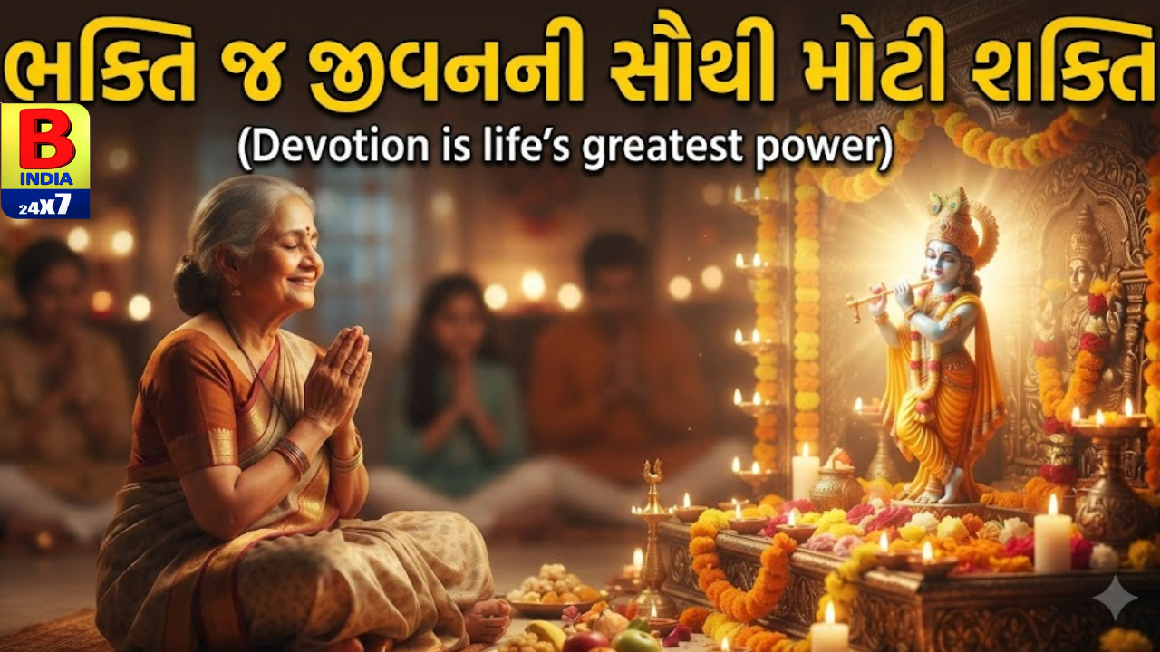 ભક્તિ જ જીવનની સૌથી મોટી શક્તિ