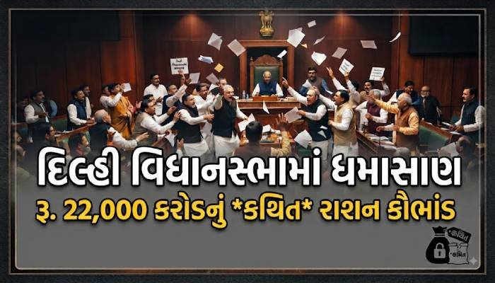 દિલ્હી વિધાનસભામાં રૂ.22 હજાર કરોડના કથિત રાશન કૌભાંડ મુદ્દે ધમાસાણઃ AAPના 8 ધારાસભ્યો માર્શલ આઉટ