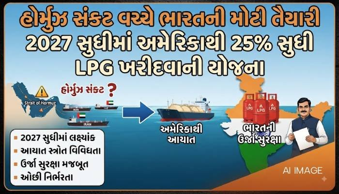 હોર્મુઝ સંકટ વચ્ચે ભારતની મોટી તૈયારી, 2027માં અમેરિકાથી 25 ટકા સુધી LPG ખરીદવાની યોજના