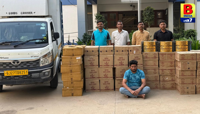 ગાંધીનગરથી Ahmedabadઆવતો દારૂ ઝડપાયો, ગોતા બ્રિજ પાસેથી શખસ ઝડપાયો Smash Move  2026