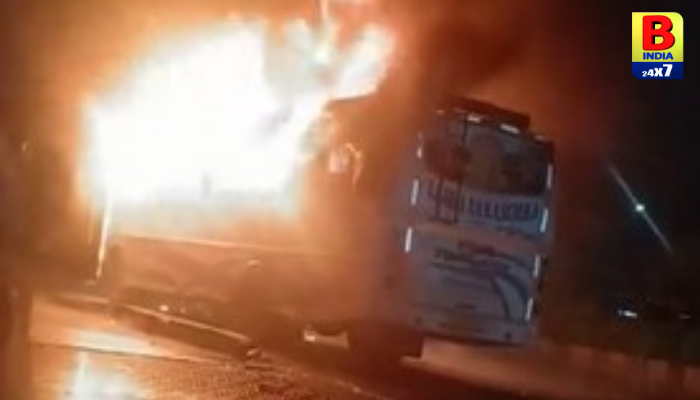 ગ્રેટર નોઈડામાં ચાલતી AC બસ બની આગનો ગોળો: ભીષણ અકસ્માતમાં ૯ લોકોના મોત, PM મોદીએ કરી સહાયની જાહેરાત 2 Grim Blast