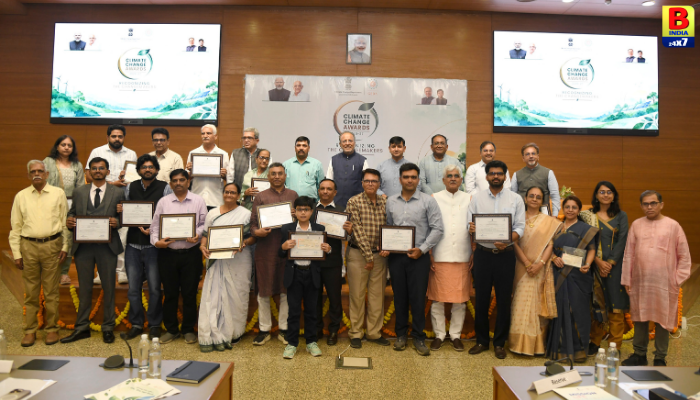 Gujarat : ગાંધીનગરમાં ક્લાઇમેટ ચેન્જ અવોર્ડ્સ 2026-27 એનાયત: 5 કેટેગરીમાં 14 વિજેતાઓનું સન્માન Meritorious Achievement Honor