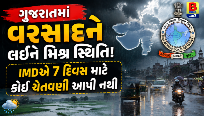 Gujaratમાં વરસાદને લઈને મિશ્ર સ્થિતિ: IMDએ 7 દિવસ માટે કોઈ ચેતવણી આપી નથી, Relief Phase