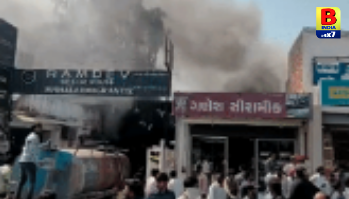 Ahmedabad : ગોતામાં મહાલક્ષ્મી ગ્રેનાઇટમાં આગ… 1