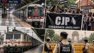 Delhi છાવણીમાં ફેરવાયું: CJPના વિરોધ પ્રદર્શન પહેલાં 23 હજાર જવાનો તૈનાત, મેટ્રો પર નિયંત્રણો અને ટ્રેનો રદ…
